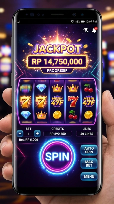 Pengguna sedang menjelajahi kategori aplikasi di 47f.